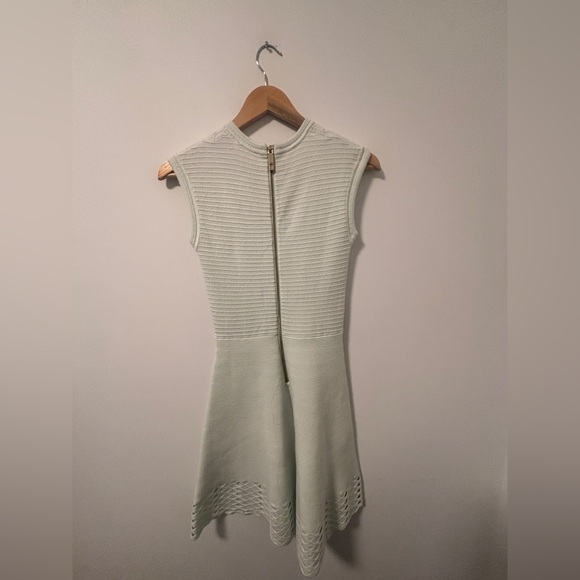 Ted Baker Light Green Textured Mini Dress - Picture 2 of 16